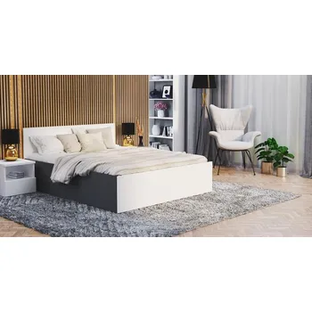 Postel Postel PANAMA KLASIK 120x200 + rošt ŠEDÁ-BÍLÁ