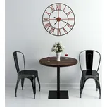 ZBXL Nástěnné hodiny kovové 58 cm červené