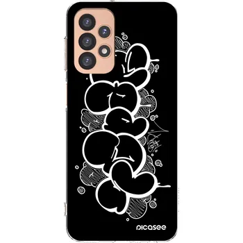 Pouzdro na mobilní telefon Picasee silikonový průhledný obal pro Samsung Galaxy A23 A236B 5G - Throw UP