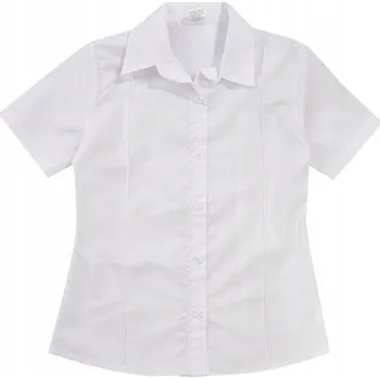 Dívčí tričko BY-GRI dětské tričko s krátkým rukávem bavlna bílé, velikost 146