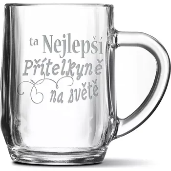 Sklenice Sablio Půllitr Ta nejlepší přítelkyně na světě: 0,5 l