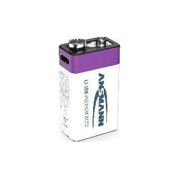 Článková baterie Ansmann Li-ion 9V Block, min 340mAh, s nabíjecí elektronikou, USB-C