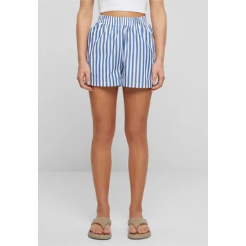 Ladies Striped Shorts - white/blue 5XL