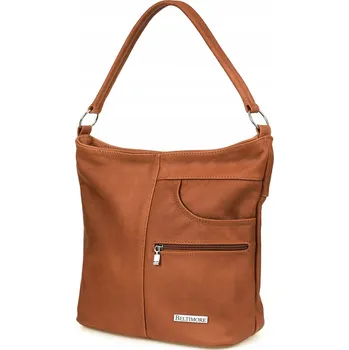 Kabelka Beltimore kabelka z pravé kůže hnědá
