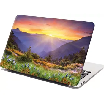samolepka Sablio Samolepka na notebook Západ slunce nad lesem - 29x20 cm