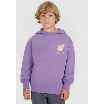 Chlapecká mikina Chlapecká fialová Tepláková mikina 4F 152 (11-12 let)