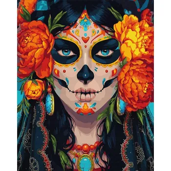 MALOVÁNÍ PODLE ČÍSEL BEZ RÁMU Portrét Obraz pro Malování Podle Čísel ARTNAPI