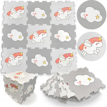 Pěnová podložka pro děti, pěnové puzzle, vzdělávací ohrádka, jednorožec, velká