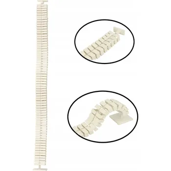 kabelová chránička Kryt kabelů, vertikální organizér kabelů, lišta na kabely L-1300 bílá