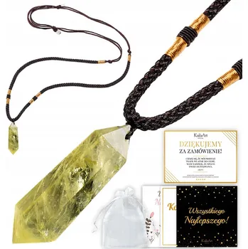 Náhrdelník NÁHRDELNÍK CITRÍN PŘÍRODNÍ PŘÍVĚSEK KailaArt