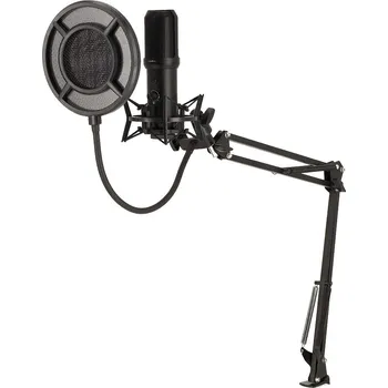 Mikrofon NEDIS herní mikrofon GSMIC410BK/ notebook/stolní/ vypínač/ POP filtr/ USB-A/ černý