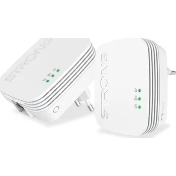 STRONG sada 2 adaptérů Powerline PL600MDUO/ 600 Mbit/s/ 1x LAN/ bílý