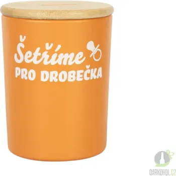 Pokladnička Pokladnička skleněná Šetříme pro drobečka