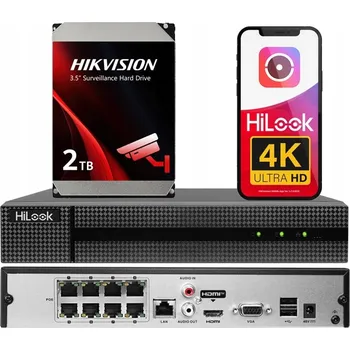 IP kamera Záznamník Hikvision NVR-108MH-C/8P-2TB-HDD