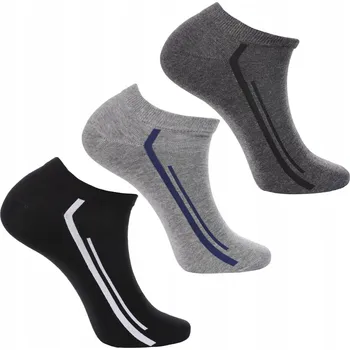 Pánské ponožky Pánské KOTNÍKOVÉ PONOŽKY Kotníkové Ponožky 3-BALENÍ, Tmavé Ponožky MORAJ 39-42