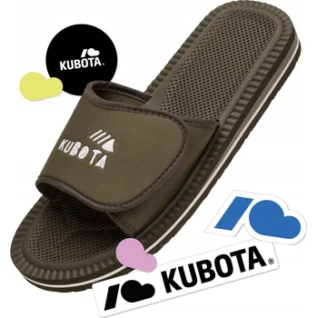 Pracovní obuv Pánské pantofle žabky Kubota na suchý zip, khaki sada, velikost 43