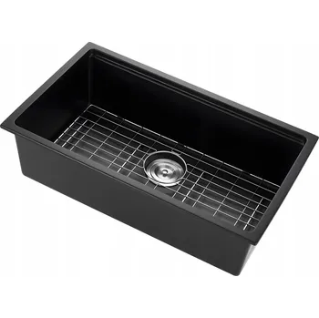 Granitový dřez SucceBuy Dřez Granitový 76,2x45,7x23 cm Jednokomorový Snadno se čistí