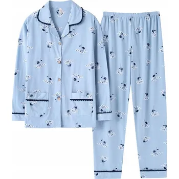 Dámské noční prádlo Dámské ROZEPÍNACÍ pyžamo KOMPLET košile a kalhoty do nemocnice, sanatoria, XXL