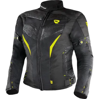 Moto bunda Dámská bunda na motorku Street Racer Rose Air černo-fluo žlutá XL