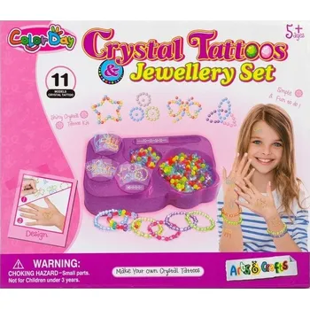 kreativní sada Sada ozdob na výrobu náramků + tetování
