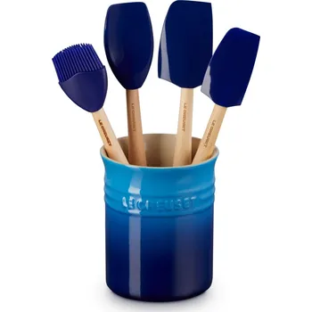 Kuchyňské náčiní, sada 4 ks, se stojanem, AZURE, Le Creuset