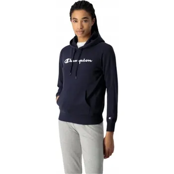 Dámská mikina Dámská Mikina s kapucí Champion , svetr, tmavě modrá, velikost L dárek