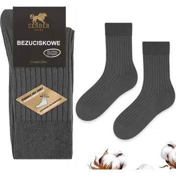 Pánské ponožky Pánské ponožky bavlněné Ponožky CERBER šedé, velikost 45-47
