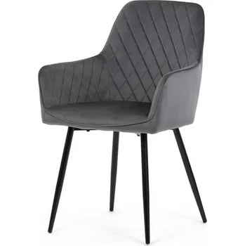 Jídelní židle Autronic Jazz DCH-215GREY4 Jídelní židle, samet matný, šedá