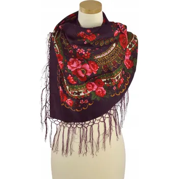 Šátek Szaleo šátek s květinami - polyester