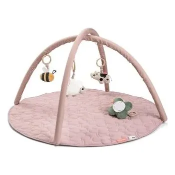 Hrací deka Done by Deer Aktivní hrací podložka Tiny Farm - Růžová