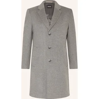 Pánský zimní kabát Boss Pánský Vlněný Kabát Hyde, světle šedá, 94