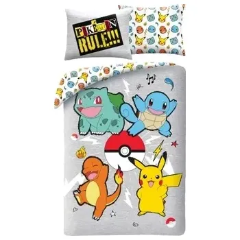 Povlečení Povlečení z mikrovlákna 140x200 + 70x90 cm - Pokémon Rule