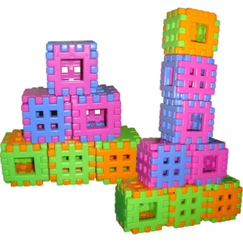 ostatní stavebnice KREATIVNÍ stavební STAVEBNICE - Vafle - velká SADA 48 dílků Wikusie CZAKO