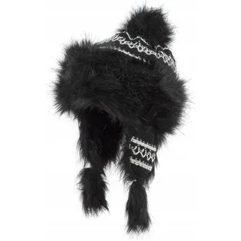 Čepice Zimní čepice Polar Fashion s klapkami na uši, černá, velikost M/L