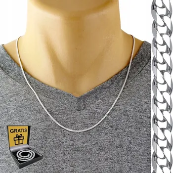 Řetízek Łańcuszek Srebrny Męski SREBRO pr.925 DIAMANTOVĚ broušený 2,5mm Řetěz Italský