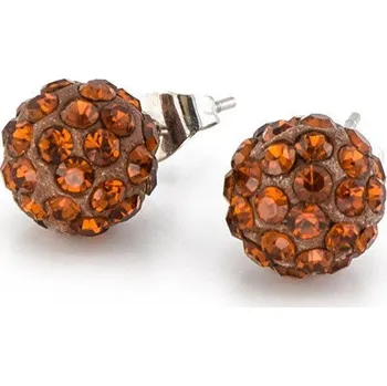 Náušnice NÁUŠNICE SHAMBALLA SMOKED TOPAZ