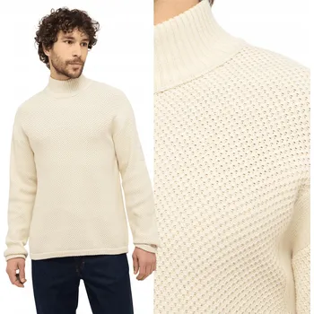 Dámský svetr Mustang svetr Style Elwood béžový rolák velikost XXL