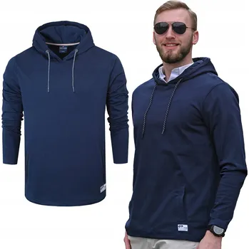Pánská mikina Pánská letní mikina s kapucí , nepodšitá, NÁMOŘNICKÁ MODRÁ pánská mikina , M, Pako Jeans