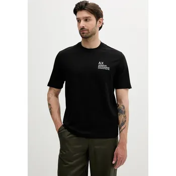 Pánské tričko Bavlněné tričko Armani Exchange pánské, černá barva, s aplikací, XM000769 AF10361 XM000769.AF10361 99X, vel. M