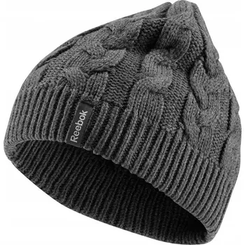 Čepice Reebok zimní čepice beanie šedá, univerzální velikost