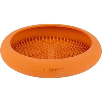 Miska pro psa LICKIMAT UFO lízací miska oranžová 18cm