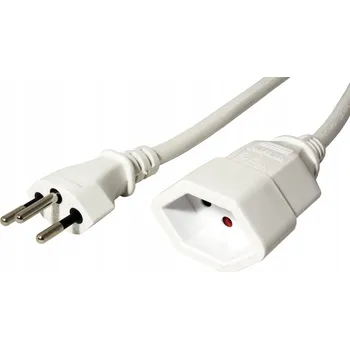 Napájecí kabel VALUE Prodlužovací napájecí kabel T12/T13 CH bílý 3m