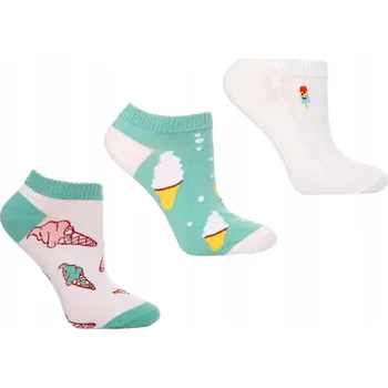 Dámské ponožky Dámské kotníkové Ponožky MORAJ s motivem Kotníkové Ponožky , 3 páry, 38-41