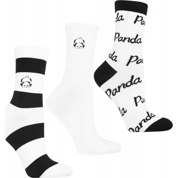 Pánské ponožky Dámské dlouhé Ponožky Ponožky Panda MORAJ 3 kusy 38-41