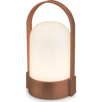 Lampička BRILONER Asa stolní lampička - 1W, 50lm, bezdrátová, LED, stmívatelné, teplá bílá, hnědá metalická 7544013