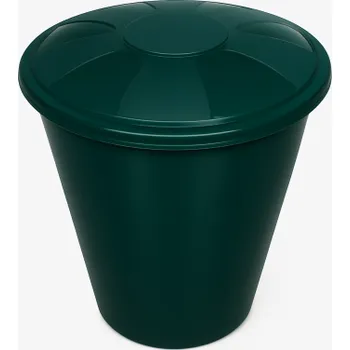 Sud/káď na vodu 210 l – zelený, včetně víka a výpustného ventilu