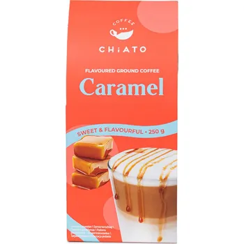 Káva Mletá káva s karamelovou příchutí CHiATO Caramel 250 g