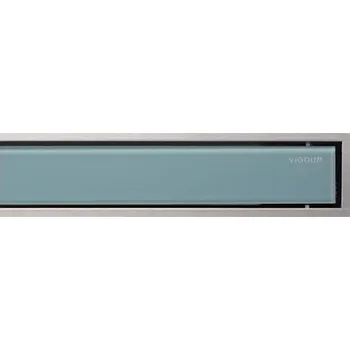 Rošt 80 cm, sklo stříbrné, VIGOUR