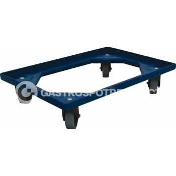 COMPLASTEC Roller System Vozík 4 ot.kolečka guma - modrý