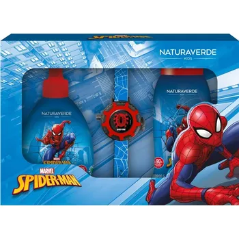 Marvel Spiderman sprchový gel a šampon 2 v 1 250 ml + tekuté mýdlo 250 ml + hračka 1 ks